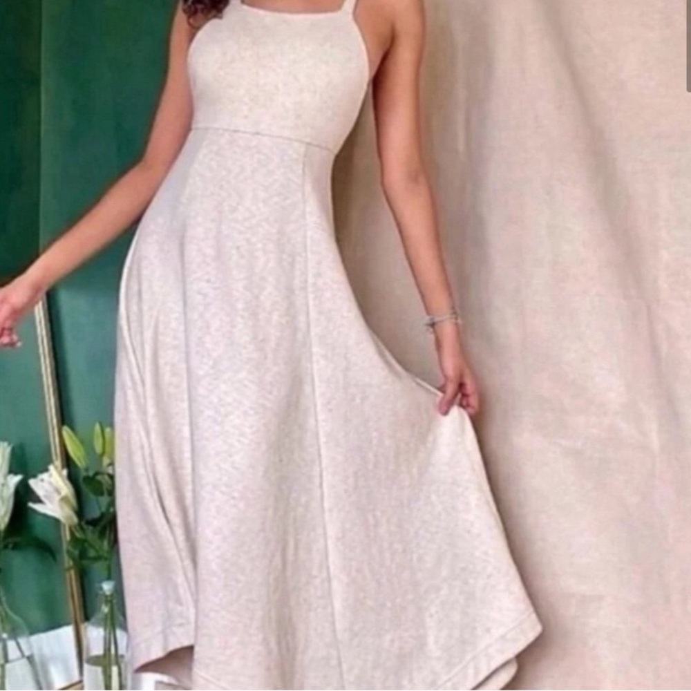 Free People Cream Halter Maxi Dress for Brides